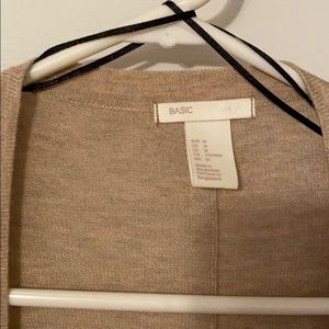 H&M tan cardigan